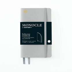 LEUCHTTURM1917 Džepna bilježnica MONOCLE by LEUCHTTURM1917 Pocket Softcover Notebook - A6, meki povez, točkasto, 117 str - Light Grey