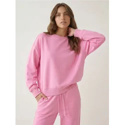 Sinsay - Basic crewneck duks - roze