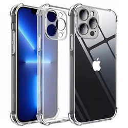 Silikonska futrola s ojačanim rubovima za Apple iPhone 14 Pro Max - Prozirna KP23590