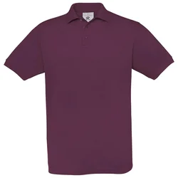 MAJICA KRATKI RUKAVI B&C SAFRAN POLO 180G BORDO 2XL-EOL!!