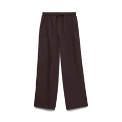 VERO MODA Hlače VMMelaney temno rjava