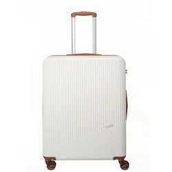 Travelite Bali L White/Cognac Kovček Bela