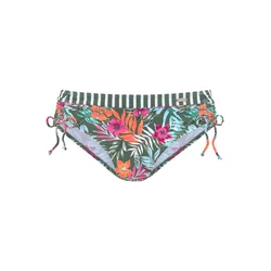 VENICE BEACH Bikini hlačke temno zelena/oranžna/roza/off-bela