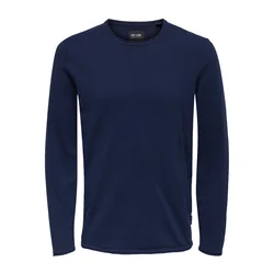 Only & Sons Pulover temno modra/črna