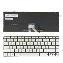 Tastatura za laptop HP Pavilion X360 14-EK 14-EC veliki enter sa pozadinskim osvetljenjem, srebrna ( 111791 )