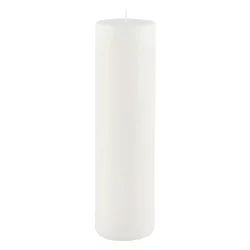 Bela sveča Ego Dekor Cylinder Pure, čas gorenja 75 h