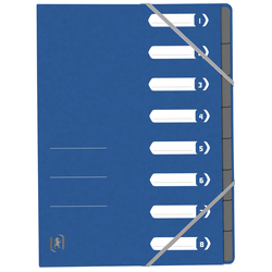 Oxford Mapa Oxford Top File+, DIN A4, 8 predelkov, modra, (21651408)