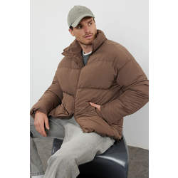 Trendyol Cinnamon Unisex Oversize Fit Stand Collar Puffer Winter Coat