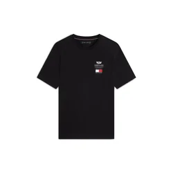 TOMMY HILFIGER Majica TH x CF1 rdeča / črna / bela