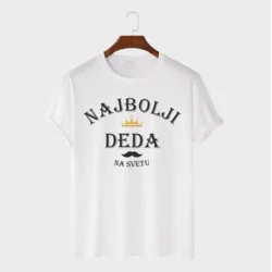 MAFIMI Muška majica Najbolji deda, Bela