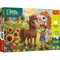Trefl - Puzzle Treflikova družina: Konj - 160 kosov