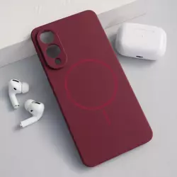 Maska Mag Case PureTone za Samsung S25 Edge bordo