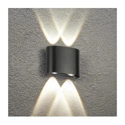Brilagi - LED spoljašnje zidno svetlo FLAREBOX LED/4W/230V crno IP65