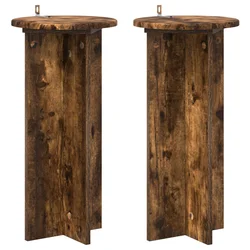 Stalak za biljke 2 pcs Dimljeni hrast 29,5 x 29,5 x 60 cm