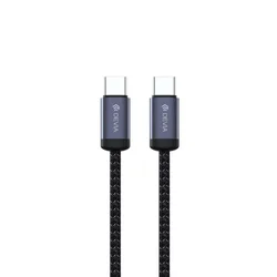 USB-C / USB-C kabel Gracious, PD 60W, 2m, črn, Devia