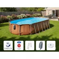 Bestway steel pro max ovalni bazen 6.10 x 3.66 x 1.22m sa masažerom i pumpom ( 56719E )