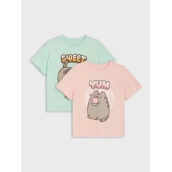 Sinsay - Pamučne majice sa printom 2 kom Pusheen the Cat - šareno