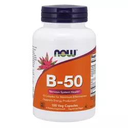 NOW foods Vitamin B-50 100 kaps.