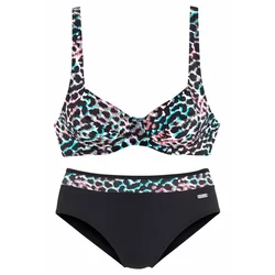 VENICE BEACH Bikini turkizna/rdeča/črna/bela