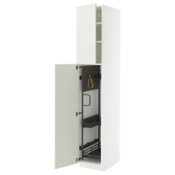 METOD Visoki element-ostava, bela/Veddinge bela, 40x60x220 cm