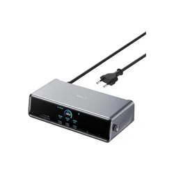 ANKER Prime Docking Stanica 140W, 14u1, Display Link, siva