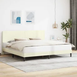 Krevetna konstrukcija Krem 180 x 200 cm Kordura tekstil
