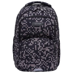 Ranac đački anatomski 3zipa 1džep AB200 Grey Bricks 24.Head crno-sivi