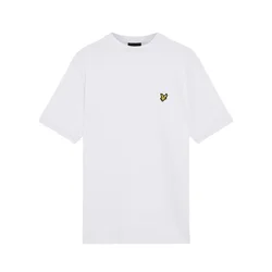 Lyle & Scott Majica Football Jacquard bela
