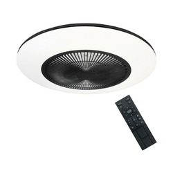 Brilagi - LED prigušiva svetiljka sa ventilatorom AURA LED/38W/230V crna + daljinski upravljač