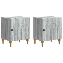 Noćni ormar 2 pcs Siva sonoma 43 x 34,5 x 50 cm