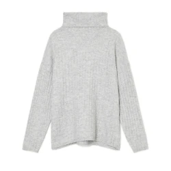 Cropp - Džemper s rol-kragnom - light grey