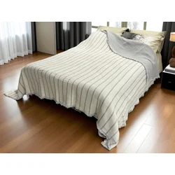 Pamučni prekivač sa dva lica 240x260cm Grey/Ivory ( VLK000220-grey/ivory )