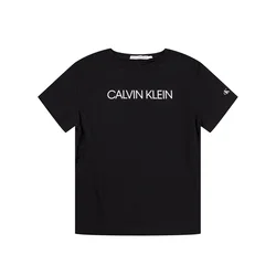 Calvin Klein Jeans Majica Institutional SS IB0IB00347 Črna Regular Fit