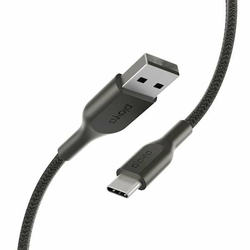 Belkin Playa USB-A na USB-C kabel iz najlona, črn