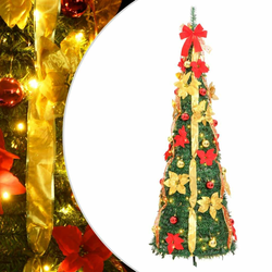 Umjetno božićno drvce 200 LED žarulja zeleno 210 cm