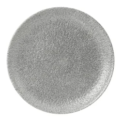 CHURCHILL Raku Jasper Grey plitev krožnik, coup, o: 165 mm (12 kos)