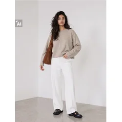 Sinsay - Bluza sa dugim rukavima i viskozom - kafa