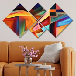 Wallity slika 4MDF417386659, 60x115 cm, 4 dijela