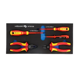 Hogert organizator eva set klešta i odvijača 1000v ispitivač napona 5kom ( HT7G139 )