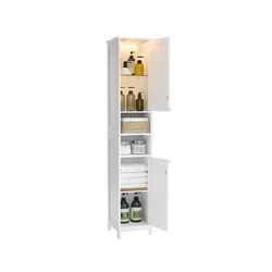 Songmics Kopalniška omarica 30x30x170 cm Bela