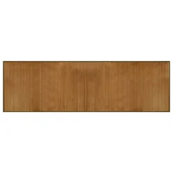 Vidaxl Preproga pravokotna rjava 60x200 cm bambus