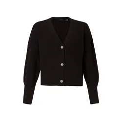 VERO MODA Pletena jopa VMLealight črna