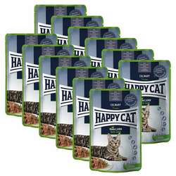 Happy Cat MEAT IN SAUCE Culinary Land-Geflügel/Perutnina 12 x 85 g