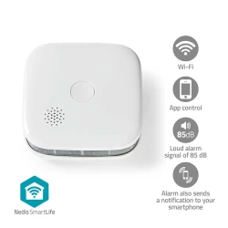 Nedis WIFIDS21WT - Detektor dima SmartLife 3V/1xCR123A Wi-Fi Tuya