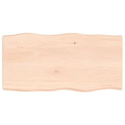 Stolna ploča 80x40x(2-6) cm od hrastovine sa živim rubom