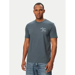 Calvin Klein Jeans Majica LV04RG837G Mornarsko modra Regular Fit