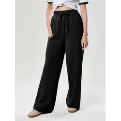 Sinsay - Soft touch pantalone sa dodatkom viskoze - crno