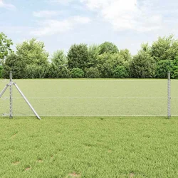 vidaXL Ograjna postavitev 0.4x10 m Pocinkano jeklo