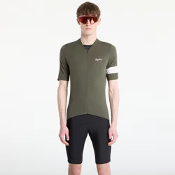 Dres Rapha Mens Core Lightweight Jersey Dark Green/ White M