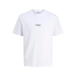 JACK & JONES Majica JJESOHO črna/bela